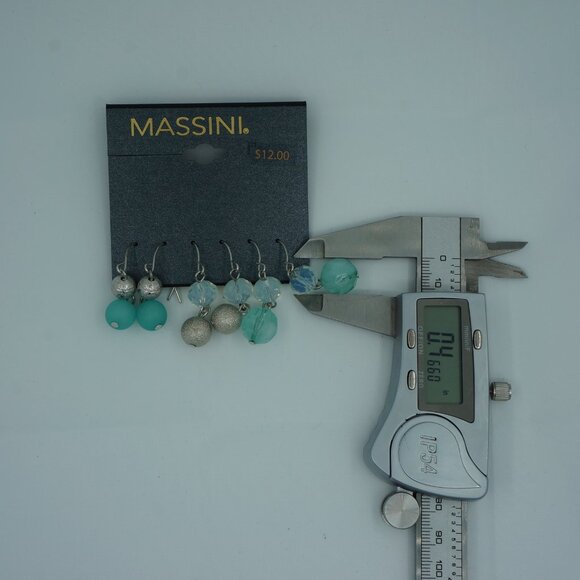 Massini Collection Earring Mega Set – 6 Pairs | Gold & Blue Tones | Affordable - Picture 4 of 9